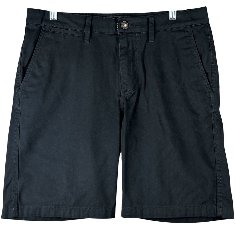 Quiksilver‎ Men's 32 Regular Fit Chino Shorts Black Stretch Summer Skate Surf